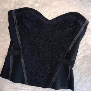 BCBGENERATION Black Corset Tube Top